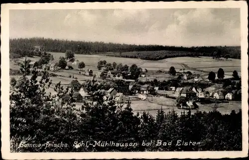 Ak Sohl Bad Elster im Vogtland, Mühlhausen, Gesamtansicht