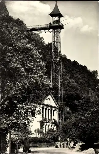 Ak Bad Schandau Sächsische Schweiz, Fahrstuhl