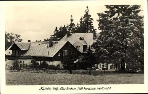 Ak Nassau Frauenstein im Erzgebirge, Altes Forsthaus, FDGB Vertragsheim