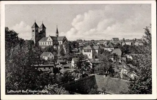 Ak Bad Klosterlausitz Thüringen, Ortsansicht, Kirche