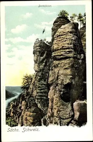 Ak Lohmen Sächsische Schweiz, Bastei