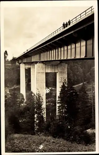 Ak Weyarn Oberbayern, Mangfallbrücke der Reichsautobahn München-Landesgrenze