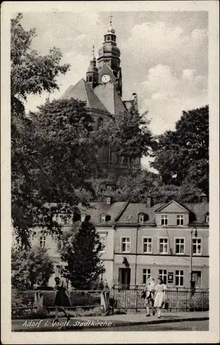 Ak Adorf im Vogtland, Stadtkirche