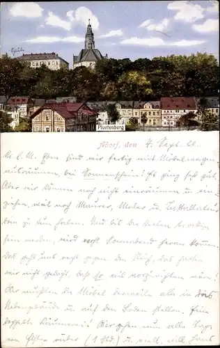 Ak Adorf im Vogtland, Pfortenberg, Kirche