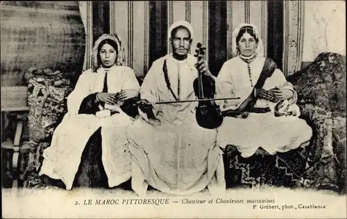 Ak Le Maroc Pittoresque, Chanteur et Chanteuses marocaines, Maghreb, Geige