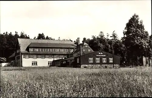 Ak Holzhau Rechenberg Bienenmühle Erzgebirge, Fischerbaude, FDGB-Vertragshaus und HO-Gaststätte