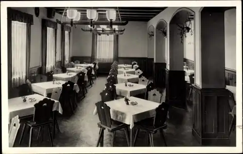 Ak Holzhau Rechenberg Bienenmühle Erzgebirge, FDGB Ferienheim Fortschritt, Speiseraum