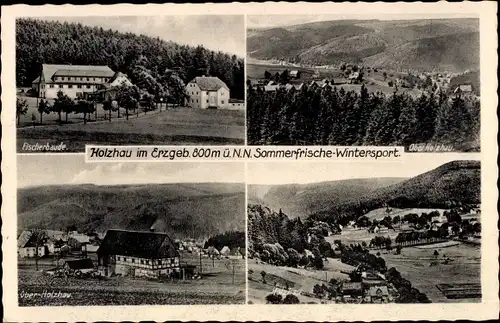 Ak Holzhau Rechenberg Bienenmühle Erzgebirge, Panorama, Fischerbaude, Ober Holzhau