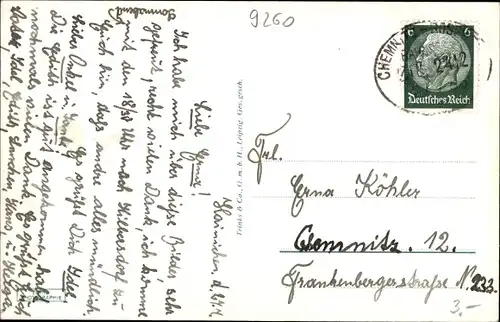 Ak Hainichen in Sachsen, Markt