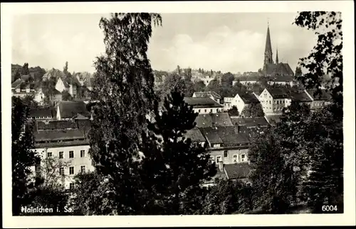 Ak Hainichen in Sachsen, Ortsansicht mit Kirche