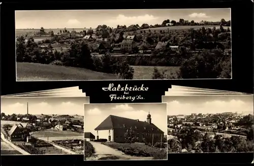 Ak Halsbrücke in Sachsen, Gesamtansicht der Stadt