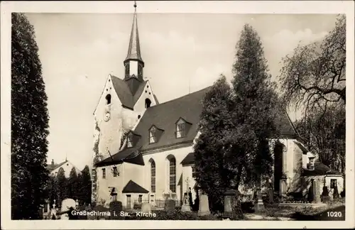 Ak Großschirma in Sachsen, Kirche