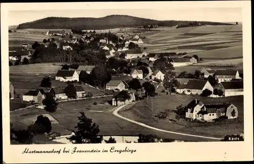 Ak Hartmannsdorf Reichenau im Erzgebirge, Ortsansicht