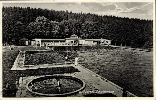 Ak Bad Sachsa im Harz, Schwimmbad