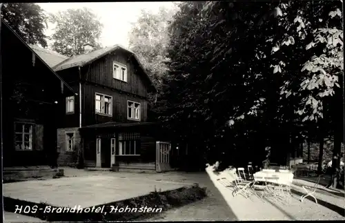 Foto Ak Hohnstein Sächsische Schweiz, HOG Brandhotel