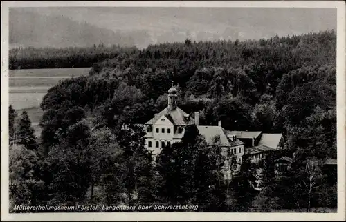 Ak Langenberg Schwarzenberg im Erzgebirge Sachsen, Müttererholungsheim Förstel