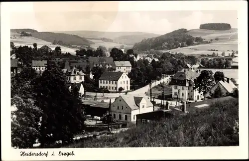 Ak Heidersdorf im Erzgebirge, Ortsansicht