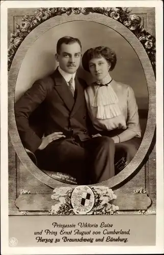 Ak Prinz Ernst August zu Braunschweig und Lüneburg, Prinzessin Viktoria Luise