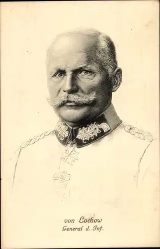 Künstler Ak General der Infanterie Ewald von Lochow, Heerführer, I. WK, Stengel 49196