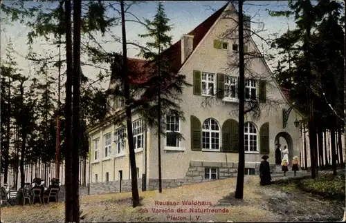 Ak Reusa Plauen im Vogtland, Reusaer Waldhaus des Vereins der Naturfreunde