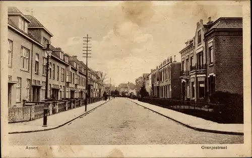 Ak Assen Drenthe Niederlande, Oranjestraat