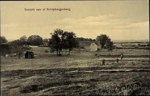 Ak Schipborg Drenthe Niederlande, Schipborgerberg