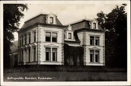 Ak Bellingwolde Groningen, Boerderij Rookmaker