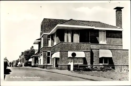 Ak Warffum Groningen Niederlande, Gemeentehuis