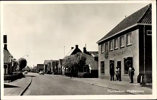 Ak Muntendam Groningen, Middenweg