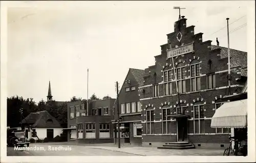 Ak Muntendam Groningen, Raadhuis