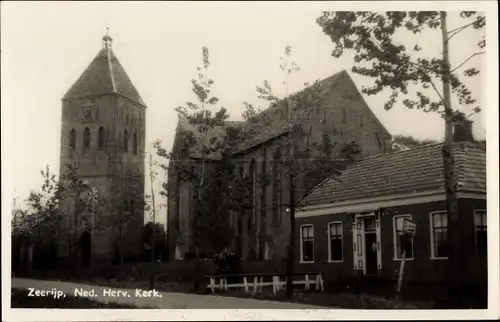 Foto Ak Zeerijp Groningen, Ned. Herv. Kerk