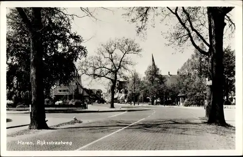 Ak Haren Groningen Niederlande, Rijksstraatweg