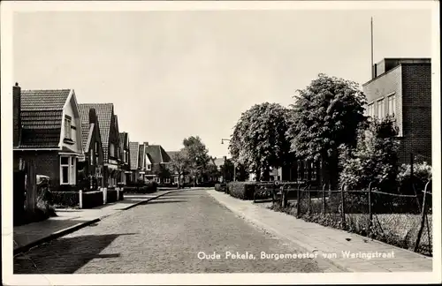 Ak Oude Pekela Groningen Niederlande, Burgemeester van Weringstraat