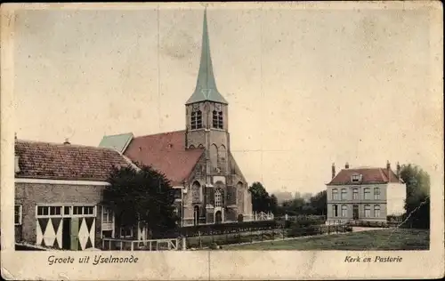 Ak IJsselmonde Rotterdam Südholland Niederlande, Kerk en Pastorie