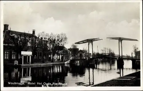 Ak Woubrugge Jacobswoude Südholland, Hotel Het Oude Raedthuys