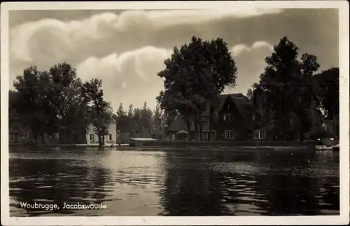 Ak Woubrugge Jacobswoude Südholland, Teilansicht