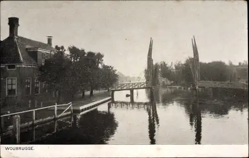 Ak Woubrugge Jacobswoude Südholland, Brug