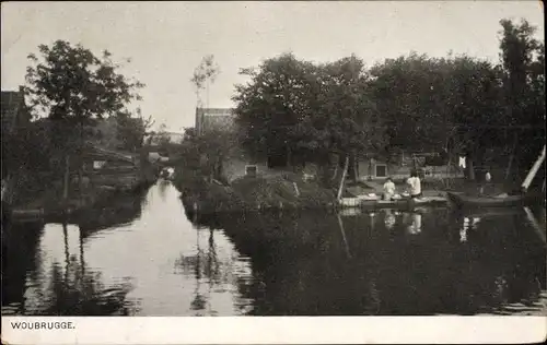 Ak Woubrugge Jacobswoude Südholland, Häuser