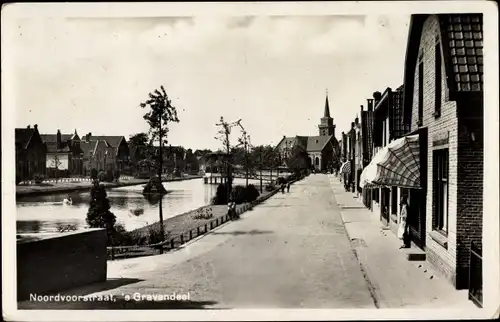 Ak 's Gravendeel Südholland, Noordvoorstraat, Kerk