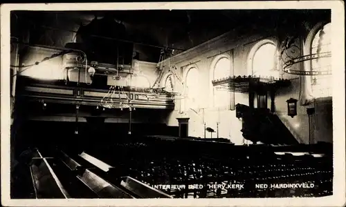 Ak Neder Hardinxveld Südholland, Interieur Ned. Herv. Kerk