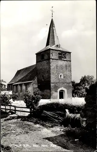 Ak Uitwijk Nordbrabant Niederlande, Ned. Herv. Kerk
