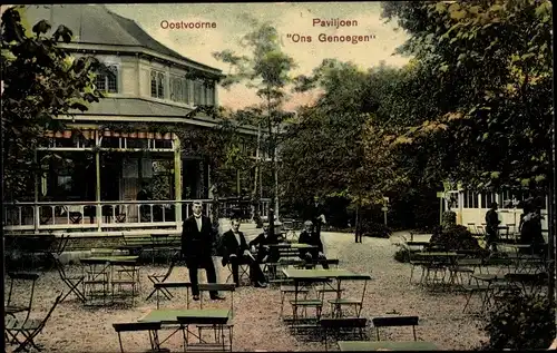 Ak Oostvoorne aan Zee Südholland, Paviljoen Ons Genoegen