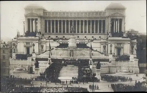 Ak Roma Rom Lazio, Inaugurazione del Mon a Vittorio Emanuele II, 4 Giugno 1911