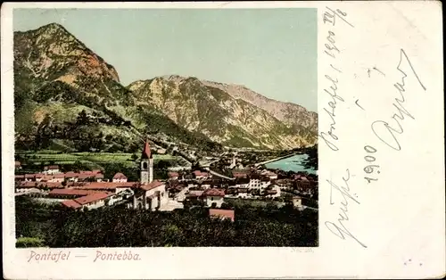 Ak Pontebba Pontafel Friuli Venezia Giulia, Gesamtansicht