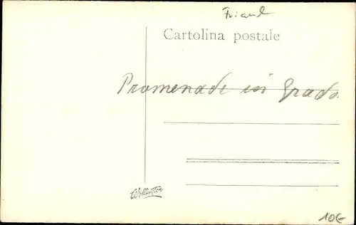 Foto Ak Grado Friuli Venezia Giulia, Promenade