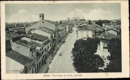 Ak Udine Friuli Venezia Giulia, Panorama de Porta Aquileia