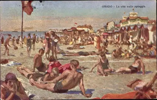 Ak Grado Friuli Venezia Giulia, La vita sulla spiaggia