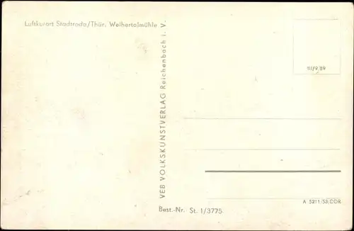 Ak Stadtroda an der Roda Thüringen, Partie an der Weihertalmühle, M. Seifert