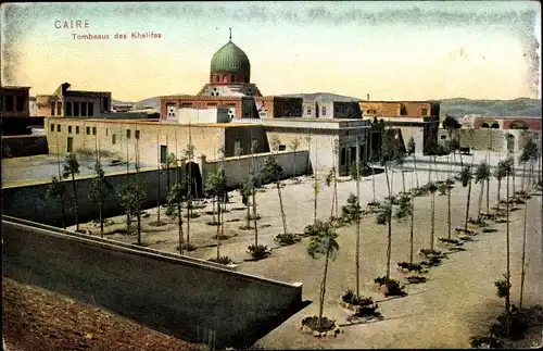 Ak Cairo Kairo Ägypten, vue générale des Tombeaux des Khalifes