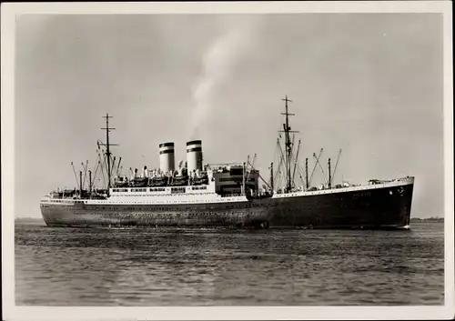 Ak Schnelldampfer Hamburg, HAPAG, Dampfschiff